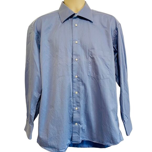 PATRICK JAMES Blue Button Down Shirt - Picture 1 of 10